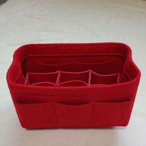 Vibrant Red Purse Insert Organizer